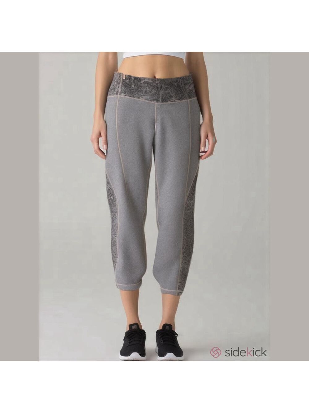 Women's Athleta Gray Capri Yoga Pants Size M